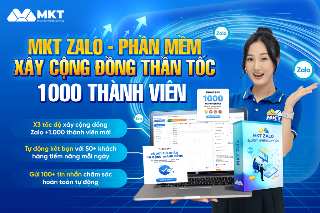 Phần mềm MKT Zalo nhắn tin kết bạn tự động tại Việt Nam