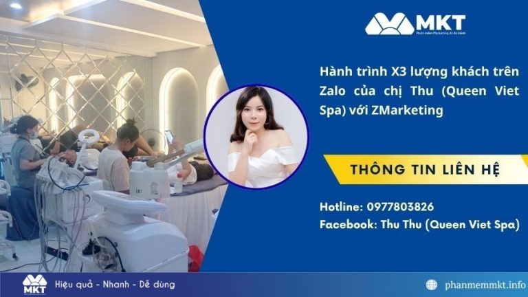 Queen Viet Spa tăng trưởng khách hàng nhờ marketing Zalo cho spa cùng ZMarketing